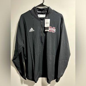 Adidas Mississippi State sideline 1/4 zip NWT Size L